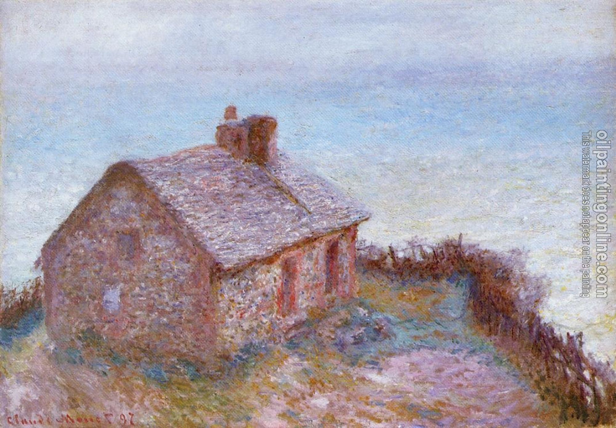 Monet, Claude Oscar - Customs House at Varengeville